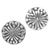 Sterling silver stud earrings, 'Bali Whirlpool' - Sterling Silver Round Stud Earrings from Indonesia