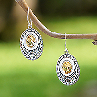 Featured review for Citrine dangle earrings, Yellow Brilliance
