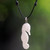 Bone pendant necklace, 'Timid Sea Horse' - Hand Made Bone Pendant Necklace Sea Horse from Indonesia (image 2) thumbail