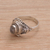 Labradorite locket ring, 'Shimmering Shrine' - Labradorite and Sterling Silver Locket Ring from Bali (image 2c) thumbail
