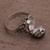 Onyx locket ring, 'Gerhana Shrine' - Onyx and 925 Sterling Silver Locket Ring from Bali (image 2c) thumbail