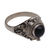 Onyx locket ring, 'Gerhana Shrine' - Onyx and 925 Sterling Silver Locket Ring from Bali (image 2e) thumbail