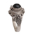 Onyx locket ring, 'Gerhana Shrine' - Onyx and 925 Sterling Silver Locket Ring from Bali (image 2f) thumbail