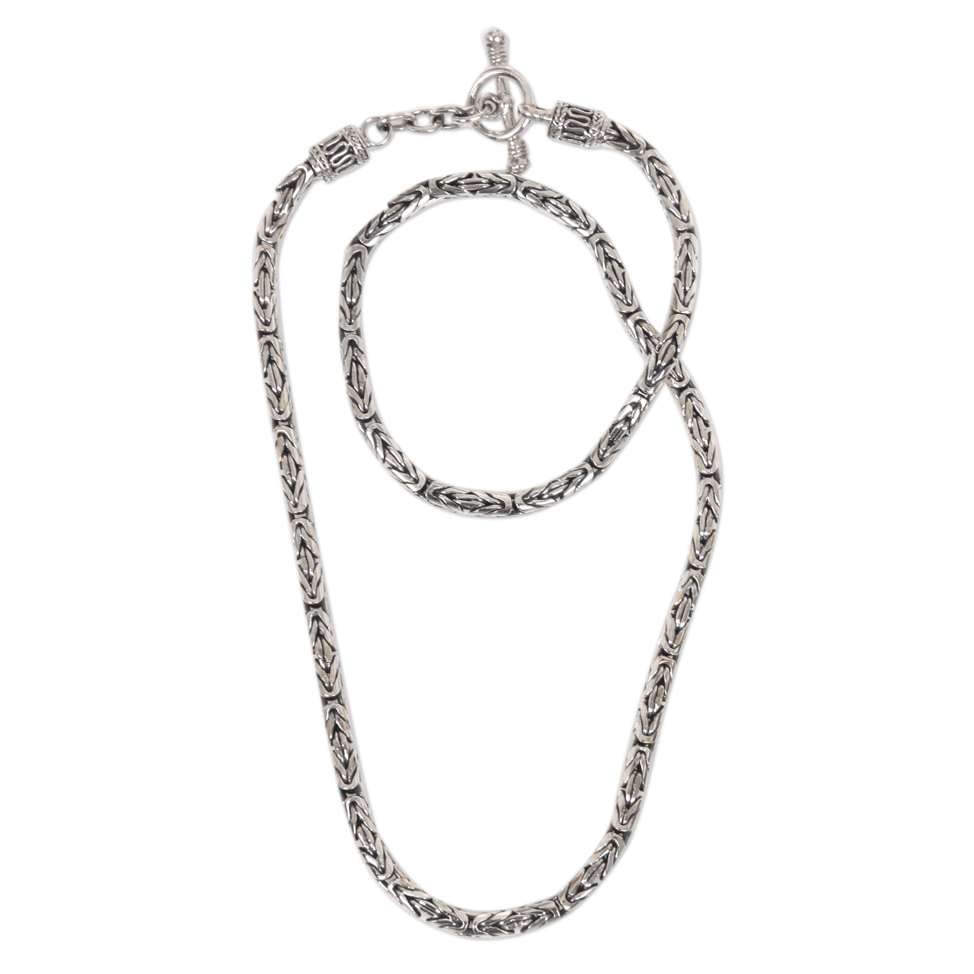 Sterling Silver Chain Necklace - Balinese Grace | NOVICA