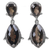 Smoky quartz dangle earrings, 'Distant Smoke' - Hand Made Smoky Quartz Dangle Earrings from Indonesia thumbail