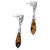 Tiger's eye dangle earrings, 'Brown Wand' - Handmade Tiger's Eye and Sterling Silver Dangle Earrings (image 2d) thumbail
