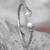 Cultured pearl cuff bracelet, 'Sterling Rope' - Cultured Pearl Sterling Silver Cuff Bracelet from Indonesia (image 2b) thumbail