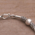 Sterling silver link bracelet, 'Tubes' - Sterling Silver Link Bracelet with Balinese Designs (image 2c) thumbail
