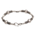 Sterling silver link bracelet, 'Tubes' - Sterling Silver Link Bracelet with Balinese Designs (image 2d) thumbail