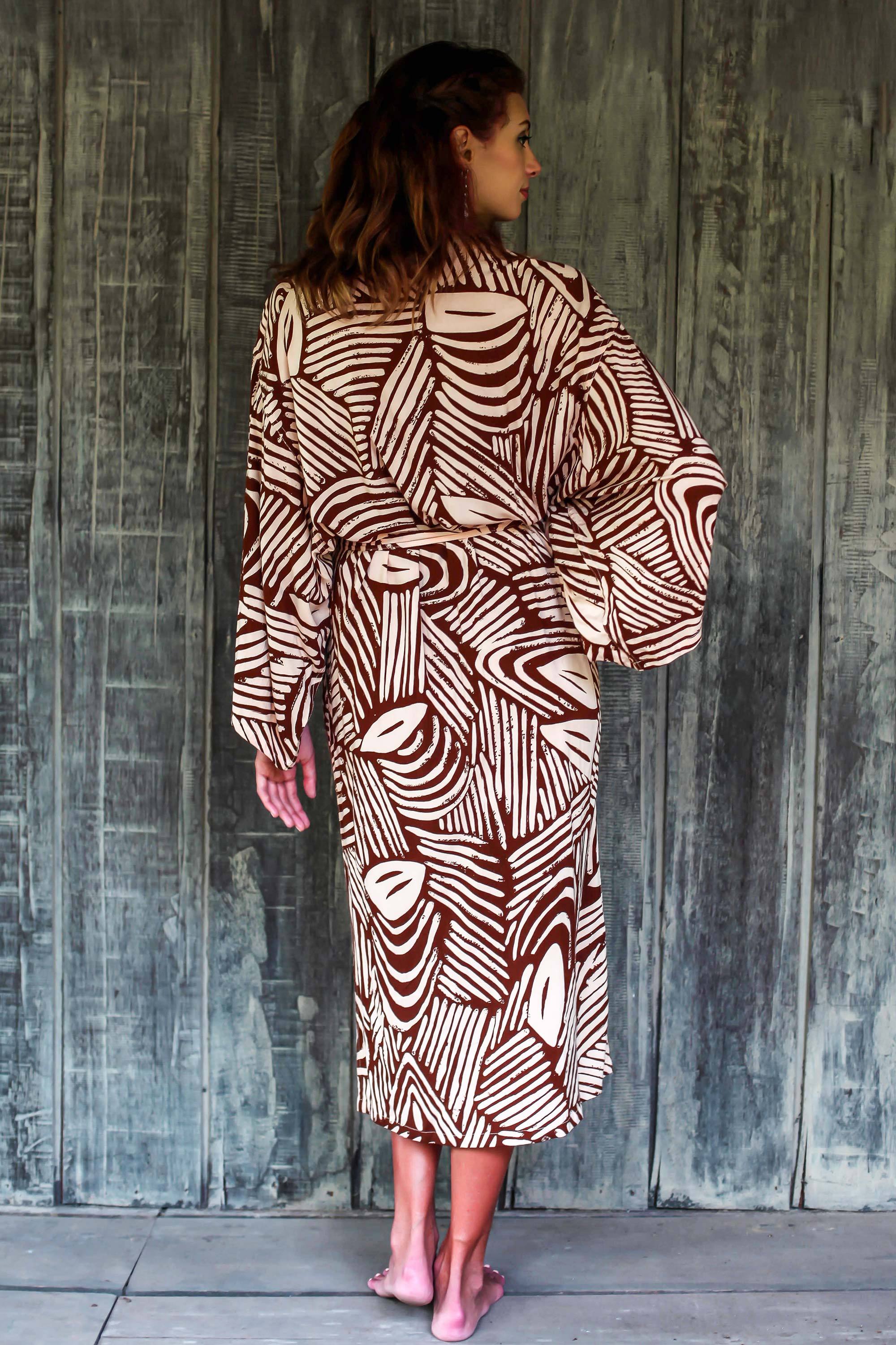 UNICEF Market | One Size Fits Most Long Cool Rayon Robe for Women 2 ...