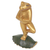 Wood sculpture, 'Frog Pose' - Hand Carved Frog Sculpture Gold Tone from Indonesia (image 2d) thumbail