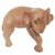 Wood sculpture, 'Napping Elephant' - Hand Carved Elephant Sculpture Natural Finish from Indonesia thumbail