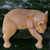 Wood sculpture, 'Napping Elephant' - Hand Carved Elephant Sculpture Natural Finish from Indonesia (image 2b) thumbail