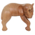Wood sculpture, 'Napping Elephant' - Hand Carved Elephant Sculpture Natural Finish from Indonesia
