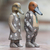 Wood sculptures, 'Floral Duck Fashionistas' (pair) - Wood Sculptures Ducks Floral Motif (Pair) from Indonesia (image 2) thumbail