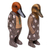 Wood sculptures, 'Floral Duck Fashionistas' (pair) - Wood Sculptures Ducks Floral Motif (Pair) from Indonesia (image 2c) thumbail