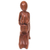Wood statuette, 'Mother-to-Be' - Suar Wood Pregnant Mother Statuette Hand carved in Indonesia (image 2e) thumbail