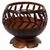 Coconut shell catchall, 'Bamboo Wraps' - Hand Carved Coconut Shell Catchall from Indonesia