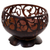 Coconut shell catchall, 'Spiral Vine' - Hand Made Coconut Shell Catchall Spiral from Indonesia (image 2a) thumbail