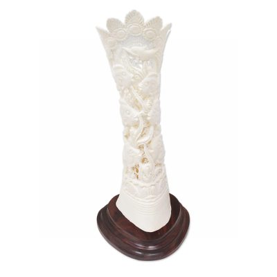 Bone sculpture, 'Life Under the Sea' - Hand Carved Bone Sculpture of Sea Life from Indonesia