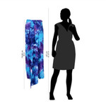 Rayon tie-dyed sarong, 'Sea Glass' - Rayon Tied Dyed Sarong in Assorted Shades of Blue and Purple