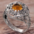 Citrine cocktail ring, 'Golden Dream' - Citrine Sterling Silver Ring Handmade in Indonesia (image 2) thumbail