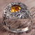 Citrine cocktail ring, 'Golden Dream' - Citrine Sterling Silver Ring Handmade in Indonesia (image 2b) thumbail