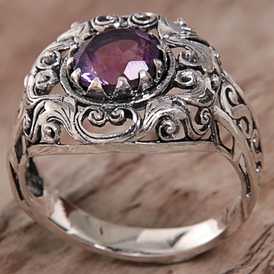 Amethyst Sterling Silver Ring Handmade in Indonesia - Amethyst Dream ...