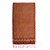 Silk shawl, 'Ceplok Beteng' - Red and Gold Metallic Hand Stamped Batik Silk Shawl (image 2f) thumbail