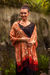 Batik silk shawl, 'Puzzling Parang' - Hand Stamped Batik Patterned Pure Silk Shawl (image 2b) thumbail