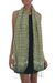 Silk batik shawl, 'Truntum Ijo' - Green Truntum Patterned 100% Silk Batik Shawl (image 2b) thumbail