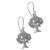 Sterling silver dangle earrings, 'Living Trees' - Hand Made Sterling Silver Dangle Earrings Tree Indonesia thumbail
