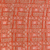 Silk batik shawl, 'Parang Puzzle' - Silk Shawl with Tangerine Geometric Motifs from Indonesia (image 2f) thumbail