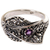 Amethyst cocktail ring, 'Dragon Fang' - Amethyst Sterling Silver Cocktail Ring Handmade in Indonesia (image 2c) thumbail