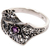 Amethyst cocktail ring, 'Dragon Fang' - Amethyst Sterling Silver Cocktail Ring Handmade in Indonesia (image 2d) thumbail