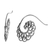 Sterling silver half-hoop earrings, 'Smoke Tendrils' - Sterling Silver Spiral Half-Hoop Earrings from Indonesia (image 2e) thumbail