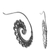 Sterling silver drop earrings, 'Peacock Lace' - Hand Made Sterling Silver Spiral Drop Earrings Indonesia (image 2b) thumbail
