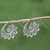 Sterling silver drop earrings, 'Spiral Buds' - Sterling Silver Drop Earrings Spiral Motif from Indonesia (image 2) thumbail