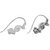 Sterling silver drop earrings, 'Reposing Monkey' - Sterling Silver Monkey Drop Earrings from Indonesia