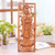 Panel en relieve de madera - Panel de relieve de madera de suar natural kwan im diosa budista