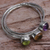 Multi-gemstone cocktail ring, 'Magical Trio' - Amethyst Peridot and Citrine Multigemstone Ring