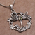 Peridot pendant necklace, 'Dancing Dragonfly' - Peridot and 925 Silver Dragonfly Pendant Necklace from Bali