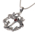 Garnet pendant necklace, 'Dancing Dragonfly' - Garnet and Sterling Silver Dragonfly Necklace from Bali (image 2c) thumbail