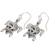 Sterling silver dangle earrings, 'Radiant Turtles' - Sterling Silver Turtle Earrings with Enticing Shell Design (image 2b) thumbail