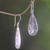 Sterling silver dangle earrings, 'Tamiang Drop' - Brilliant Sterling Silver Earrings WIth Balinese Motifs