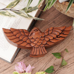 Wood puzzle box, 'Garuda Bird' - Hand Made Wood Puzzle Box of a Bird from Indonesia