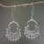 Sterling silver chandelier earrings, 'Catching Dreams' - Sterling Silver Dream Catcher Earrings Handmade in Indonesia