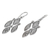 Sterling silver dangle earrings, 'Little Leaves' - Sterling Silver Leaf Dangle Earrings Handmade in Indonesia