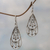 Sterling silver dangle earrings, 'Elegant Teardrops' - Sterling Silver Dangle Earrings Handmade in Indonesia