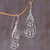 Sterling silver dangle earrings, 'Elegant Teardrops' - Sterling Silver Dangle Earrings Handmade in Indonesia